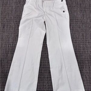 GAP Women's Crisp White Hip Sling Fit Pants